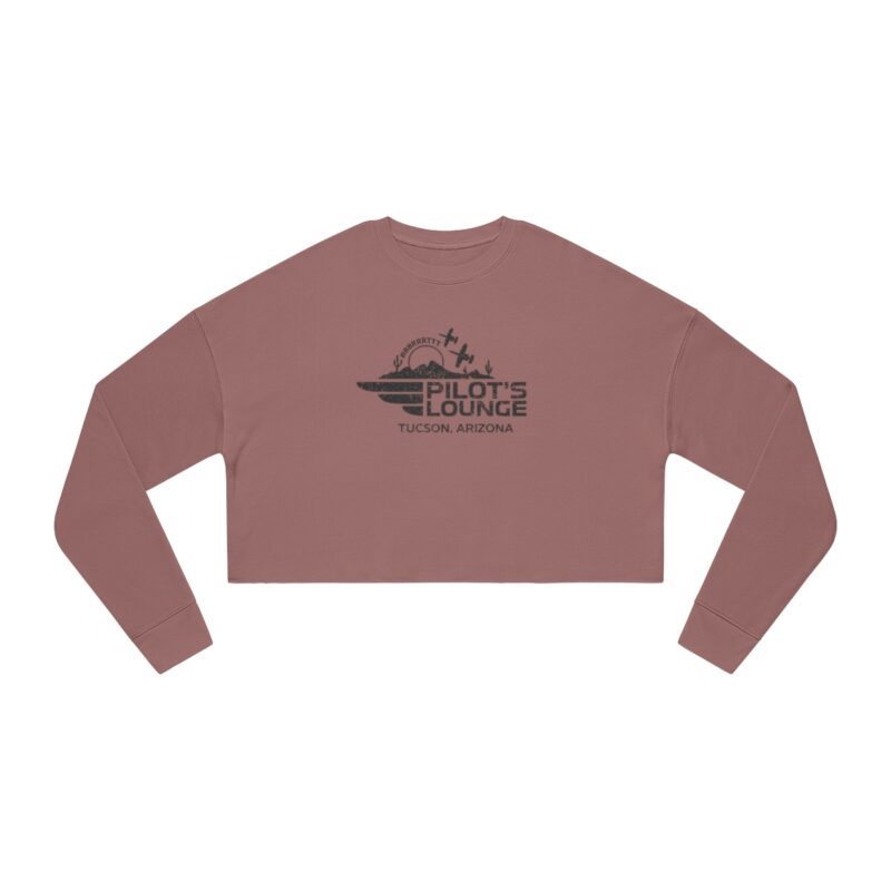 Pilot's Lounge Women's Cropped Sweatshirt - Image 2