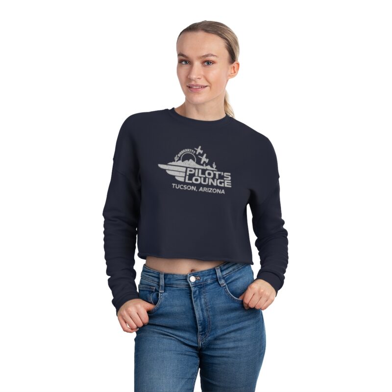 Pilot's Lounge Women's Cropped Sweatshirt - Image 8