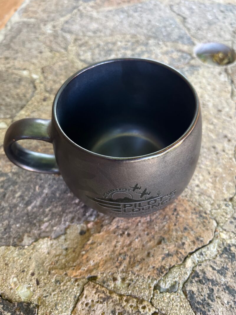Pilot's Lounge - Charcoal Logo Mug - Image 3