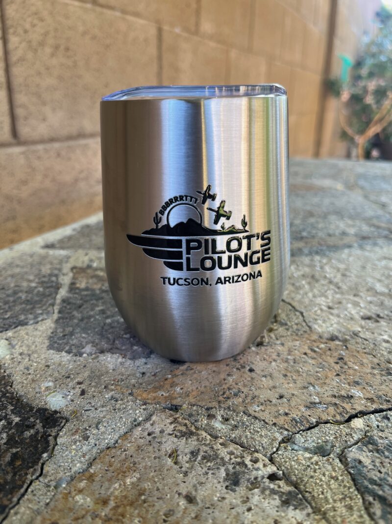 Pilot's Lounge - BRRT - Wine Tumbler - Stainless