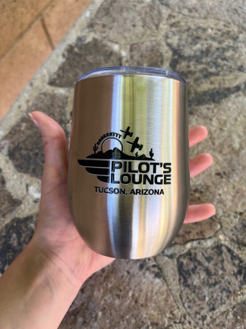 Pilot's Lounge - BRRT - Wine Tumbler - Stainless - Image 3