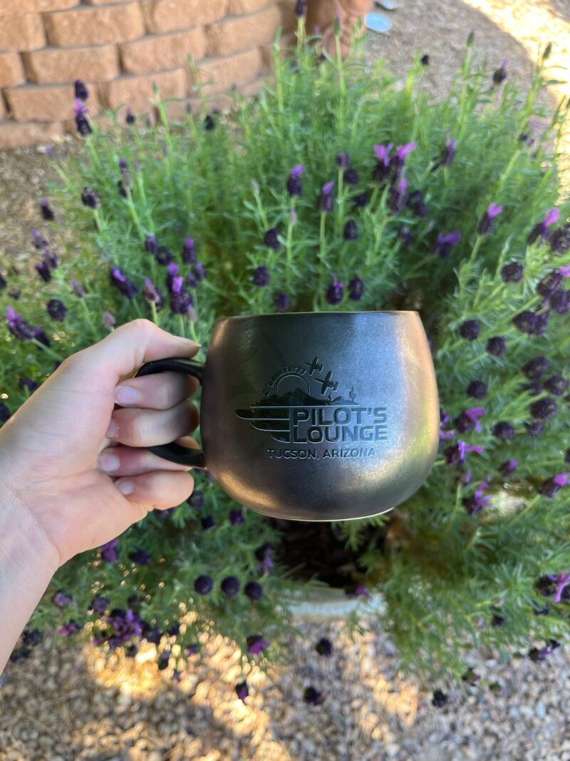 Pilot's Lounge - Charcoal Logo Mug - Image 5